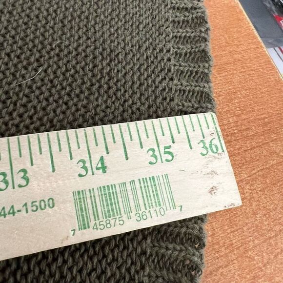 Latiste by Amy Womens Sweater Tunic Top Long Sleeve Cable Knit Army Green Small - Picture 7 of 7